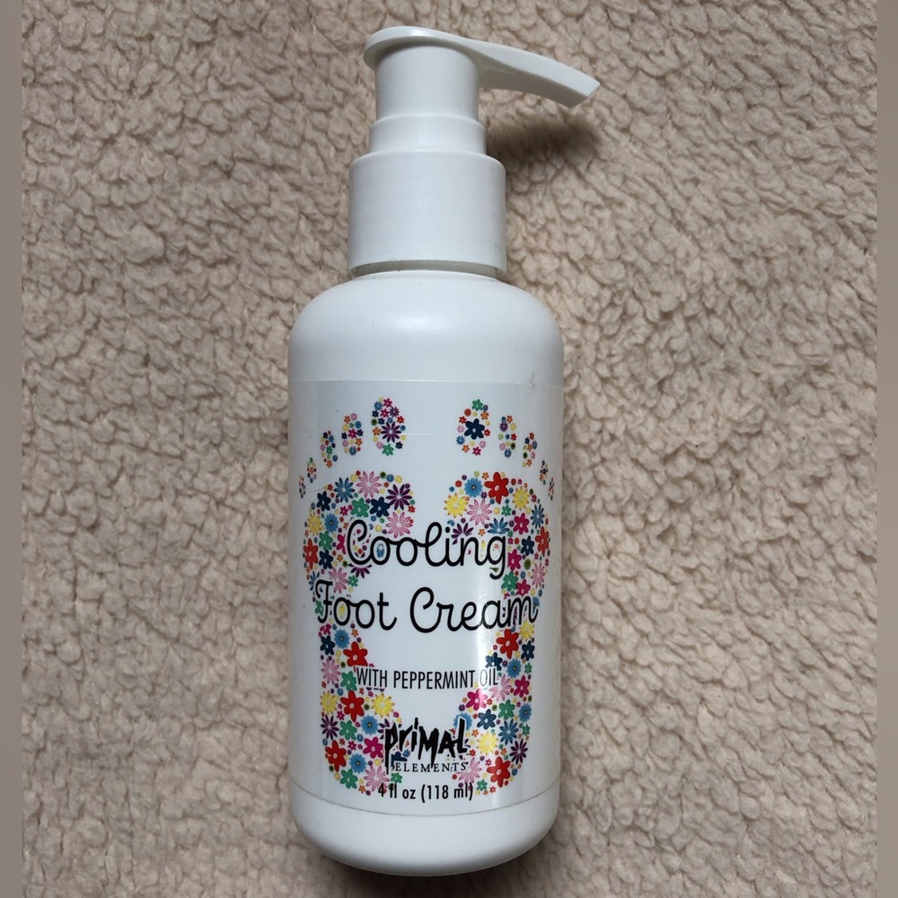NEW Primal Elements Cooling Foot Cream With Rejuvenating Peppermint Oil 4 fl oz